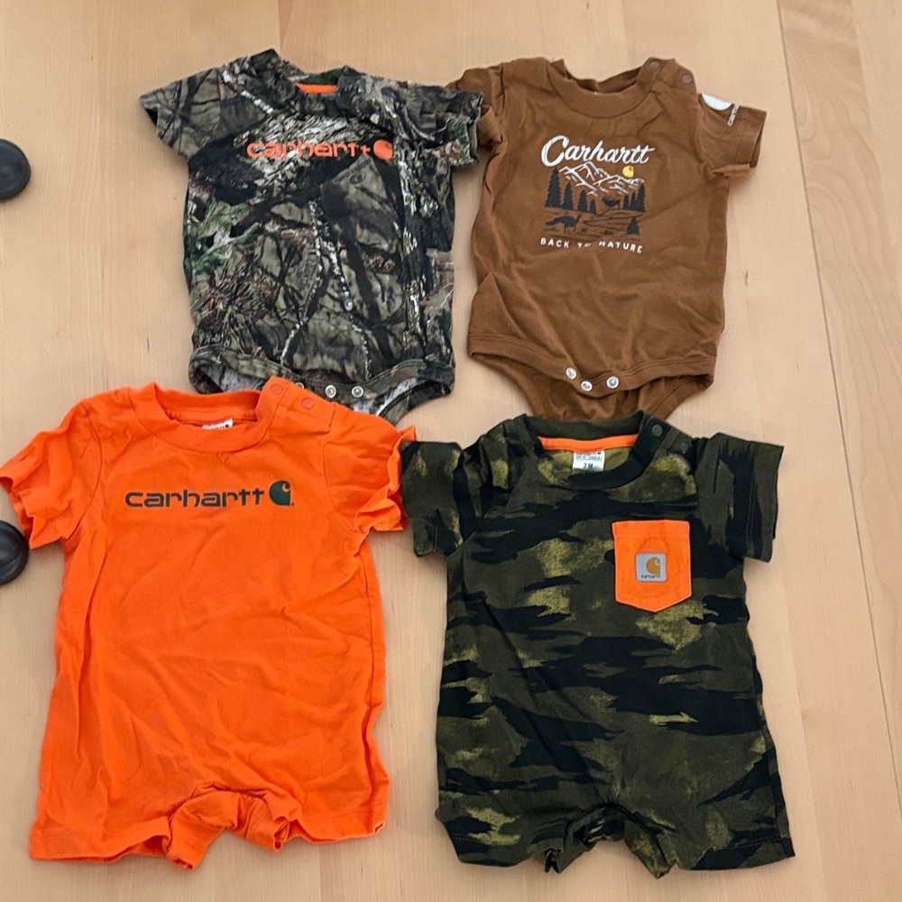 Carhartt Infant Bodysuit Collection - Camo, Brown, Orange